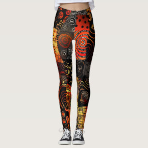Leggings i African Tribal Mönster