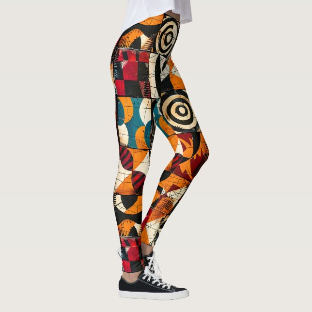 Leggings i African Tribal Mönster (Höger)