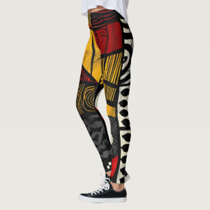 Leggings i African Tribal Mönster