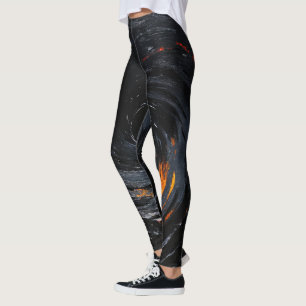 Leggings i Cosmic Black Hål