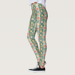 Leggings i FolkRand Mönster