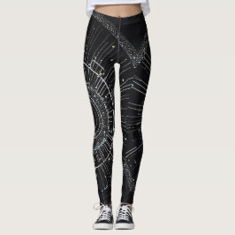 Leggings i Midnight Gnistra: twinkle Elegance