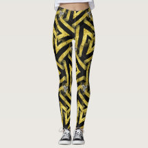 Leggings i Svarta Mönster ★ Funky Zebra-bergen