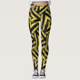 Leggings i Svarta Mönster ★ Funky Zebra-bergen