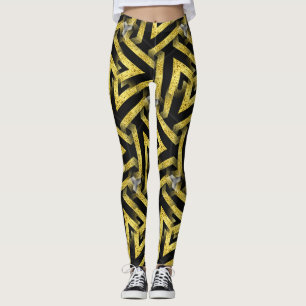 Leggings i Svarta Mönster ★ Funky Zebra-bergen