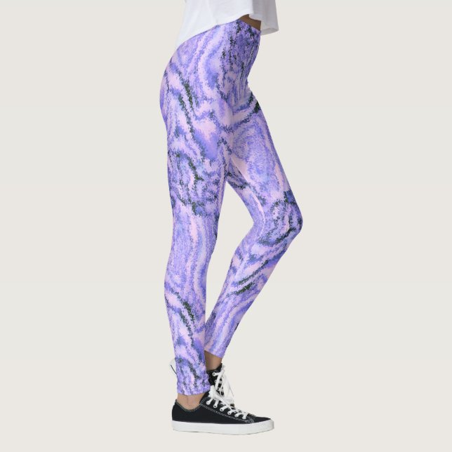 Leggings in Lila Violett Farbe (Höger)