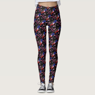 Leggings independence day Mönster