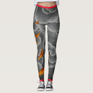Leggings JAPANESE CLOUES AND BUTTERFLIES