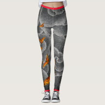 Leggings JAPANESE CLOUES AND BUTTERFLIES