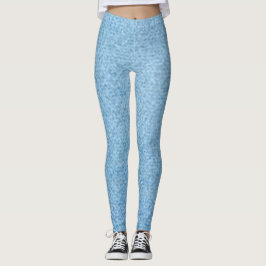 leggings Jeans Blå Röd blomma modern svart chic