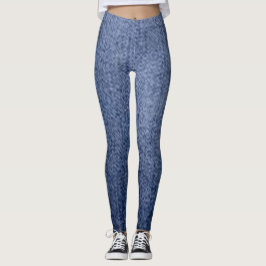 leggings Jeans Blå Röd blomma modern svart chic