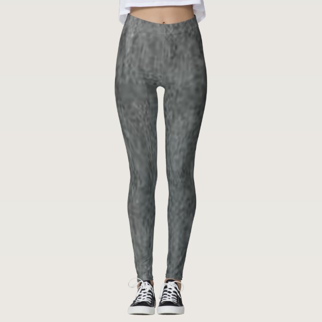 leggings Jeans Blå Röd blommig florat modern svart (Framsida)