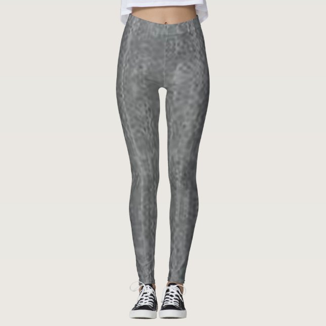 leggings Jeans Blå Röd blommig florat modern svart (Framsida)
