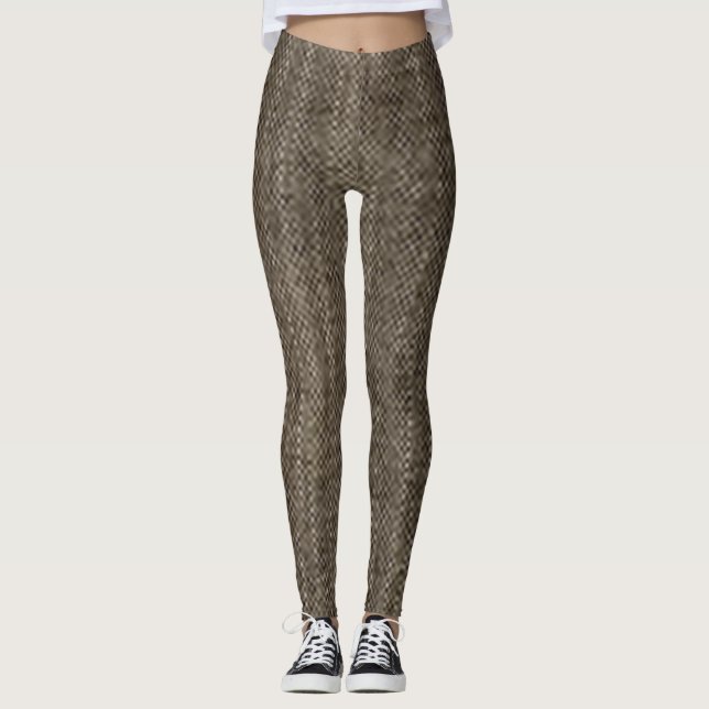 leggings Jeans Blå Röd blommig florat modern svart (Framsida)