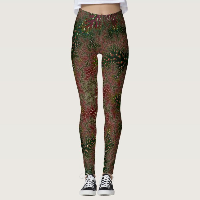 Leggings ~ Julafton red grönt~ Original (Framsida)