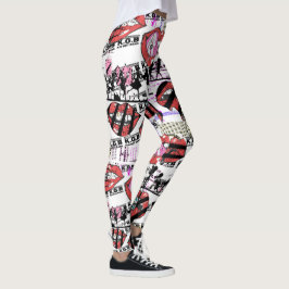 Leggings KGB Red Juicy Läppar McFly