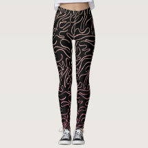 Leggings kvinna glitter rosa