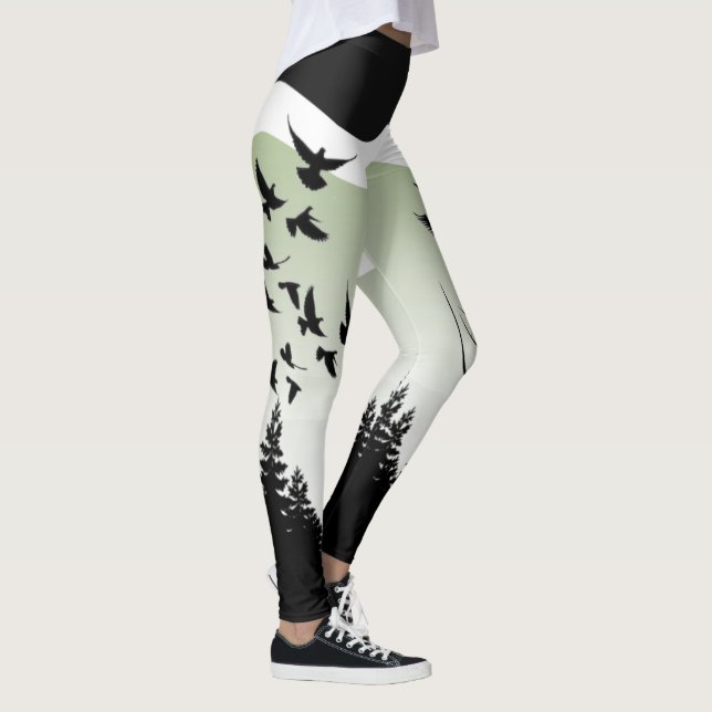 Leggings la naturaleza y pájaros (Höger)