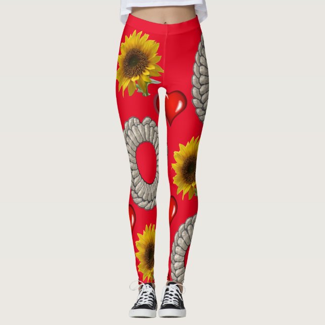 Leggings Lång Solros (Framsida)