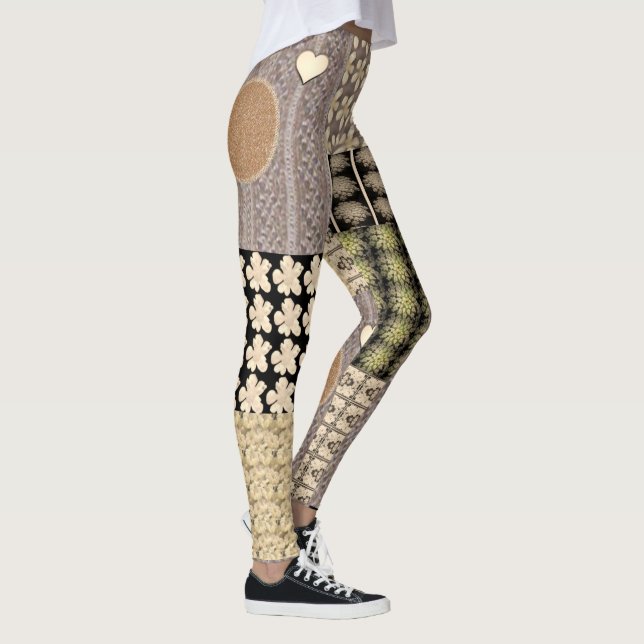 Leggings Långa Jordtoner (Höger)