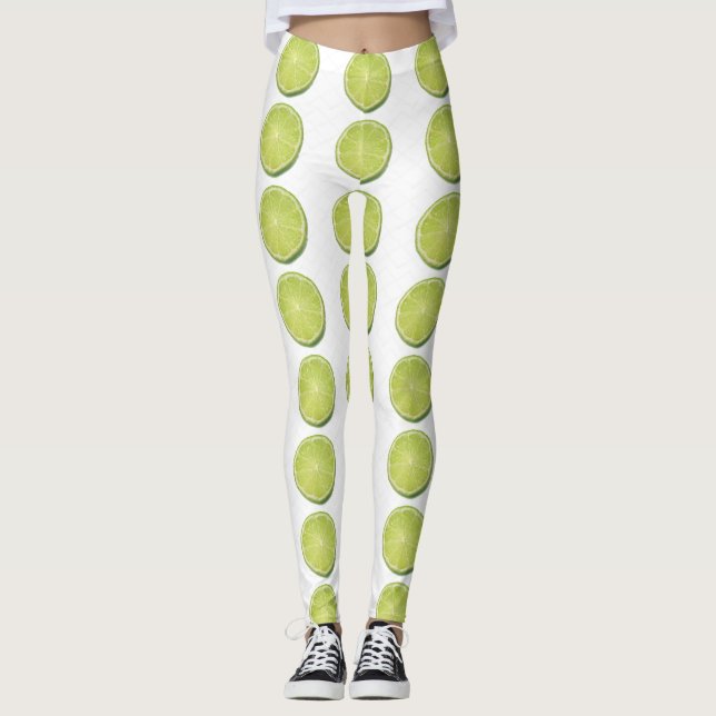 Leggings - Lime Slice (Framsida)