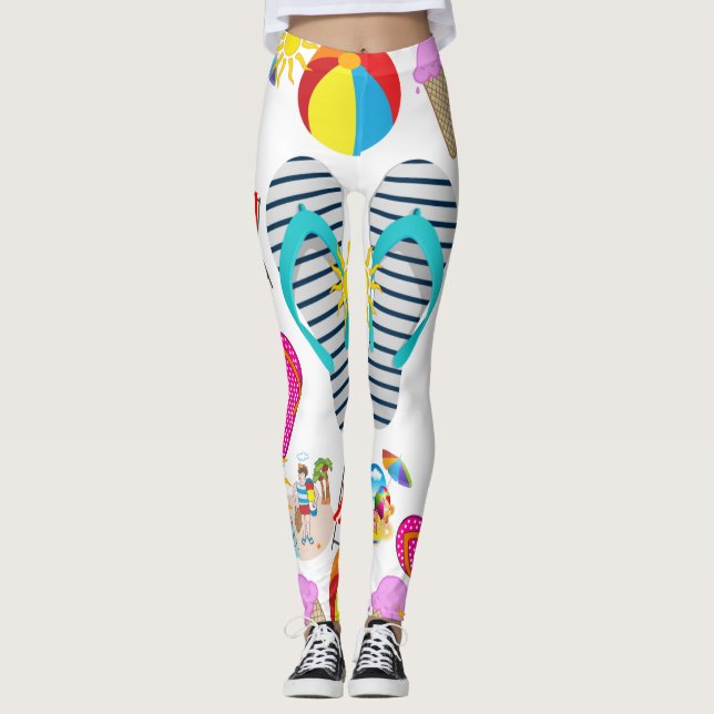 Leggings Long Beach sommar (Framsida)