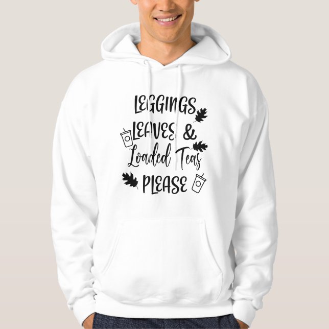 Leggings Löv & Laddade Teer Tack Hoodie (Framsida)