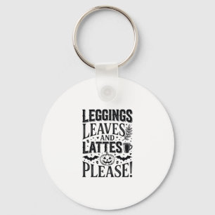 Leggings Löv Lattes Halloween Höst Kaffe Design Nyckelring