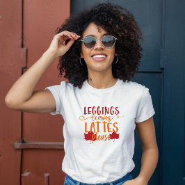 Leggings, Löv och lattar Snälla T Shirt