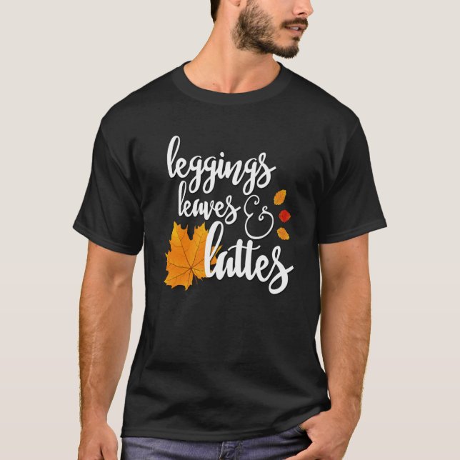 Leggings Lövs and Lattes T Shirt (Framsida)