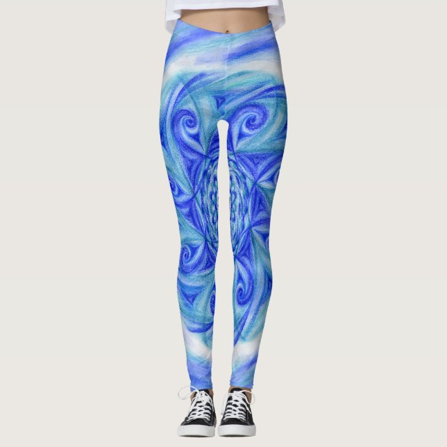 Leggings Mandala Neptun (Framsida)