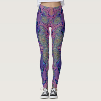 Leggings ~mauve blå grön 3D ~ Original