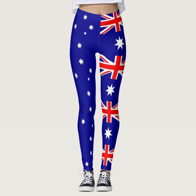 Leggings med Australiens flagga (Framsida)