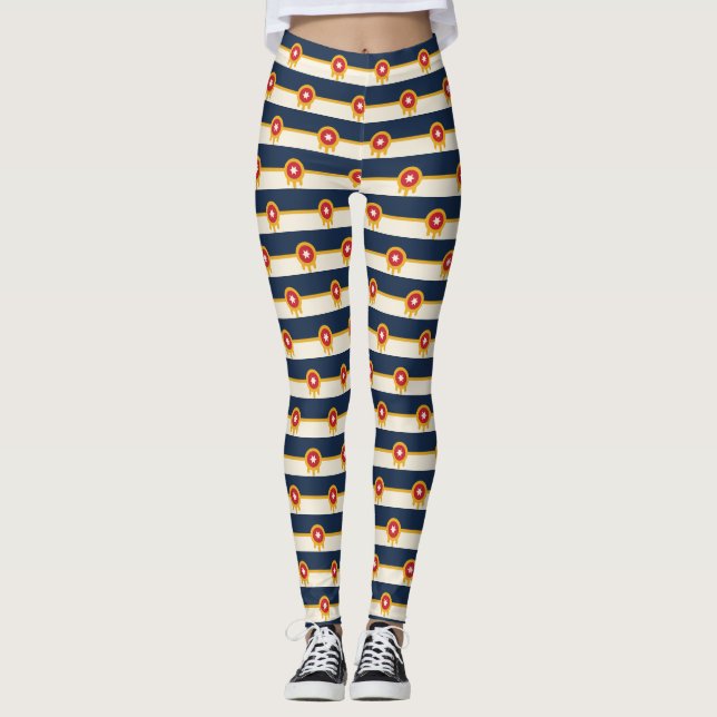 Leggings med flagga av Tulsa, Oklahoma (Framsida)