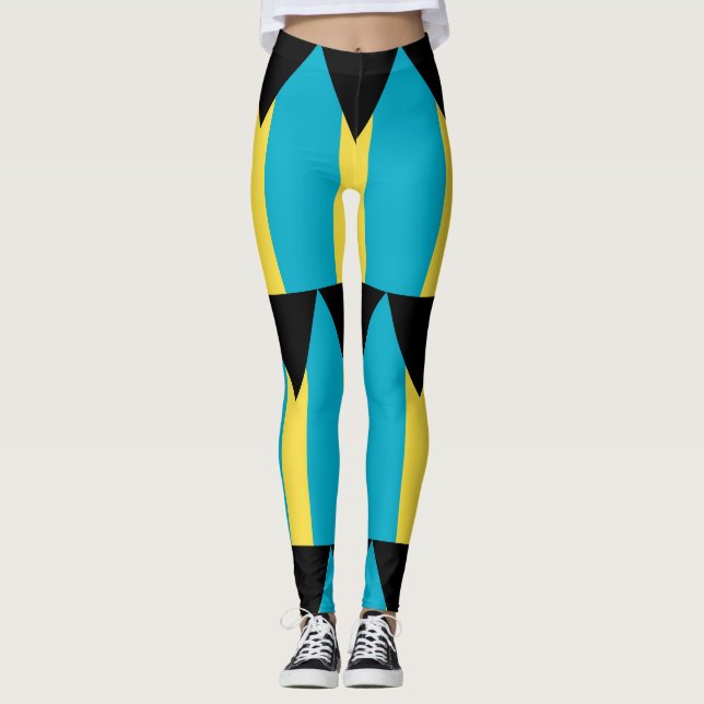 Leggings med flagga Bahamas (Framsida)