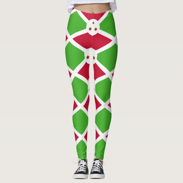 Leggings med flagga Burundi (Framsida)