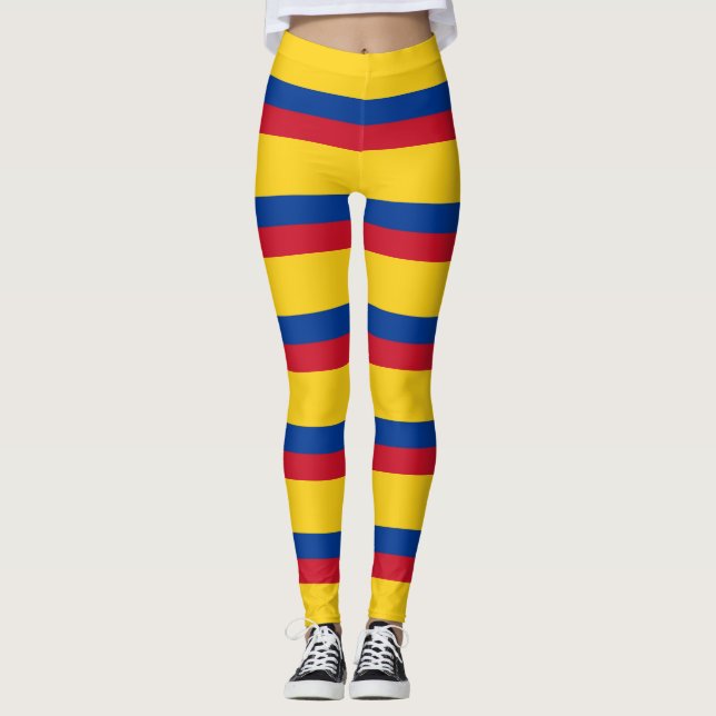 Leggings med flagga Colombia (Framsida)
