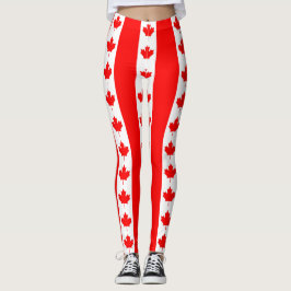 Leggings med flagga från Kanada