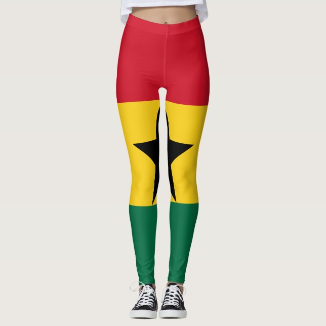 Leggings med flagga Ghana (Framsida)