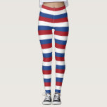 Leggings med flagga Nederländerna<br><div class="desc">Gå in i det nederländska pridet med våra balar i Nederländernas flagga! Dessa baljor visar stolt Nederländernas ikoniska flagga med tre rand rött, vitt och blått. Perfekt för att visa kärlek för Nederländerna under workouts, avslappnad outings eller när du slappnar av hemma. Våra ben är utformade för bekvämlighet med en...</div>