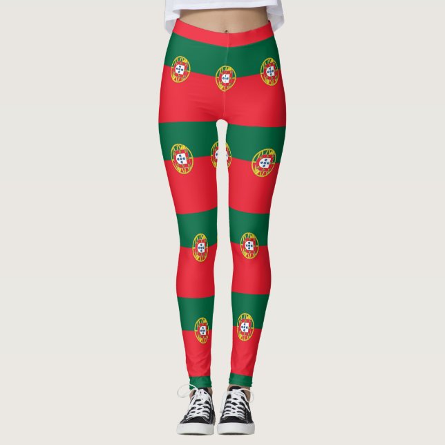 Leggings med flagga Portugal (Framsida)