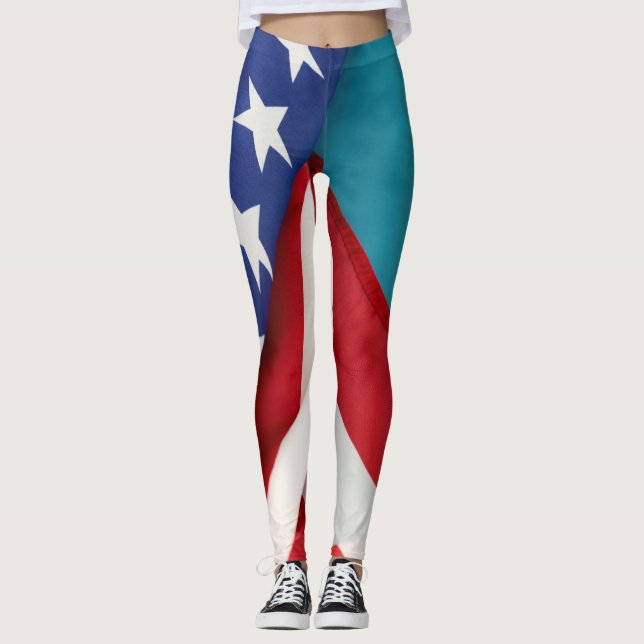 Leggings med flaggan från Amerikas förenta stater (Framsida)