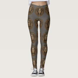 Leggings med genomtryck av Brons-Medusa