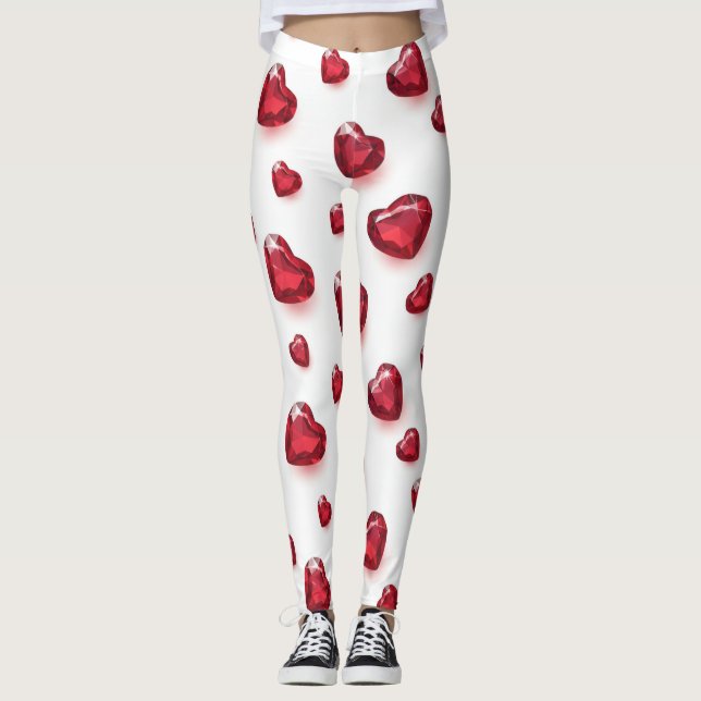 Leggings med juvelbesatt hjärta (Framsida)