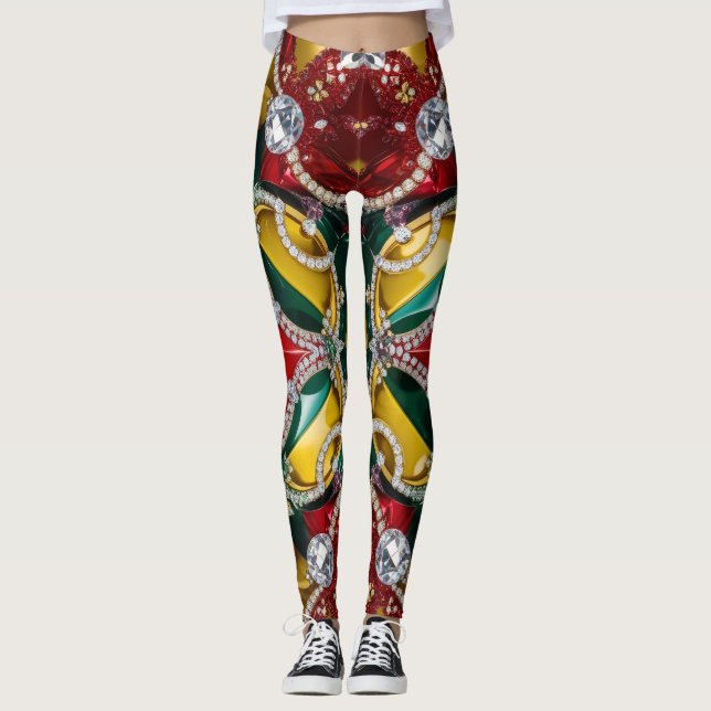 Leggings med Los Angeles Färg design (Framsida)