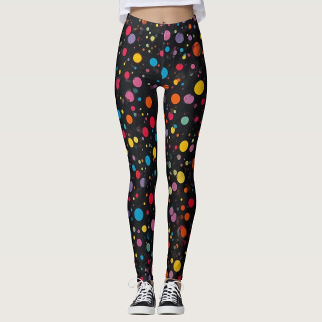 Leggings med prickmönster (Framsida)