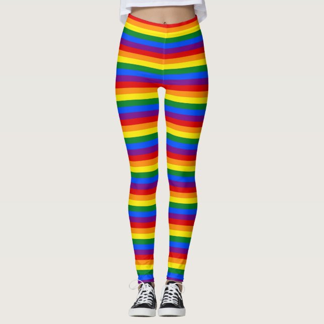 Leggings med regnbåge, flagga av HBT-Pride (Framsida)