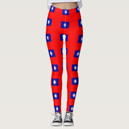 Leggings med taiwanesisk flagg