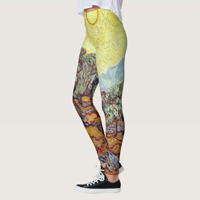 Leggings med Van Goghs "Olive Träd" (Vänster)