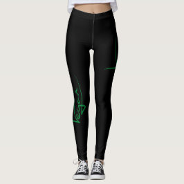 Leggings med Vegan namnteckning